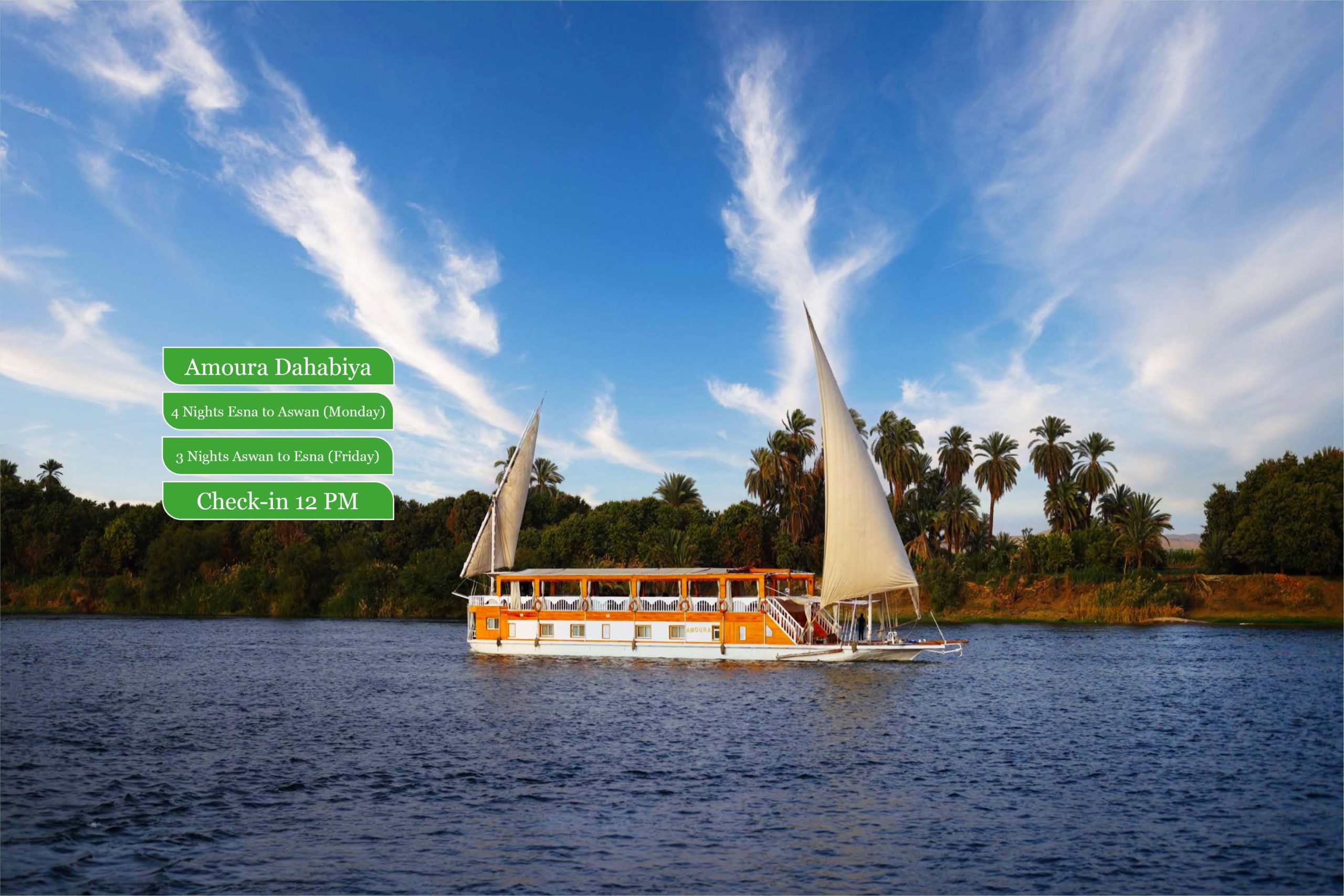 Classic Nile Dahabeya Cruise – Egypt’s Traditional Sailing Experience