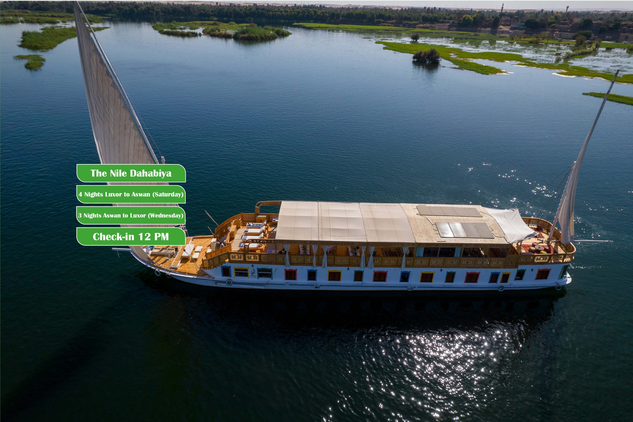 Classic Nile Dahabeya Cruise – Egypt’s Traditional Sailing Experience