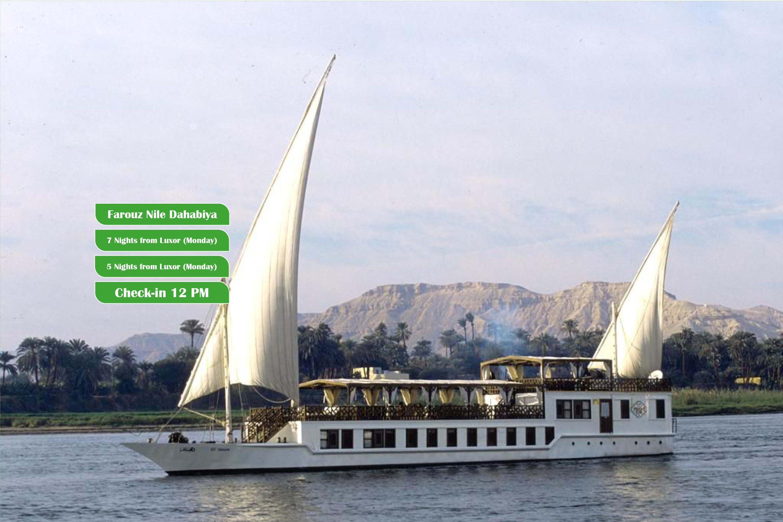 Classic Nile Dahabeya Cruise – Egypt’s Traditional Sailing Experience
