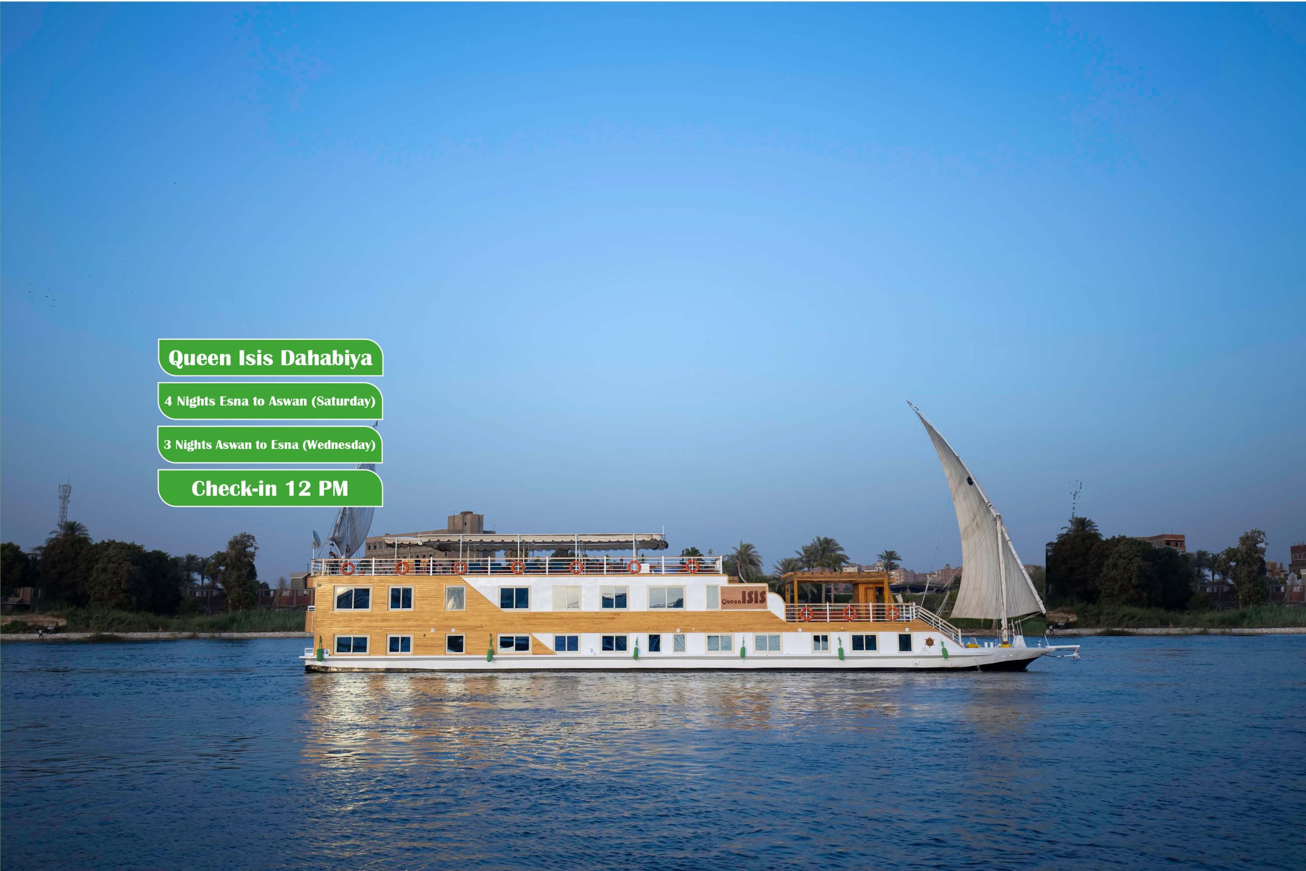 Classic Nile Dahabeya Cruise – Egypt’s Traditional Sailing Experience