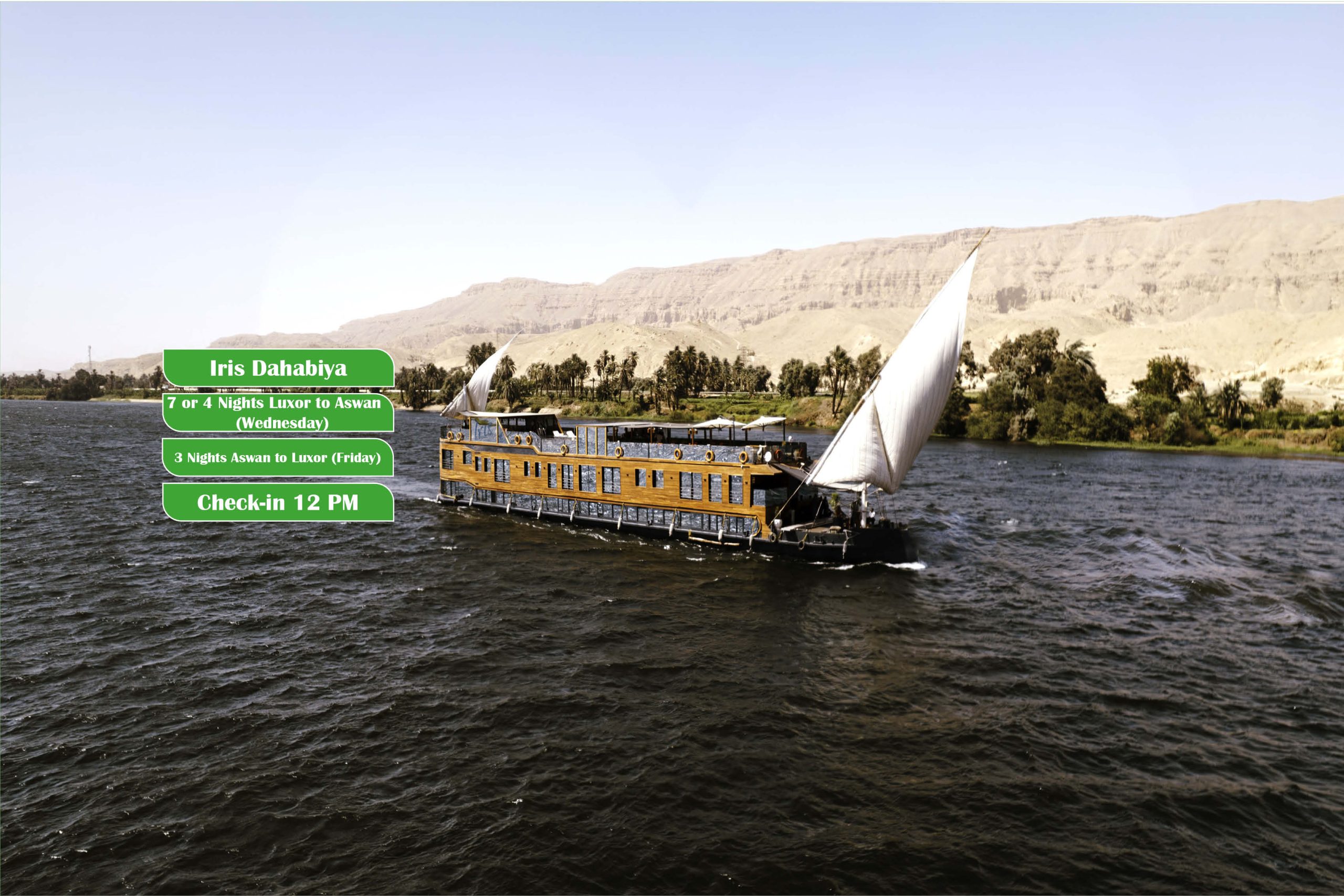 Classic Nile Dahabeya Cruise – Egypt’s Traditional Sailing Experience