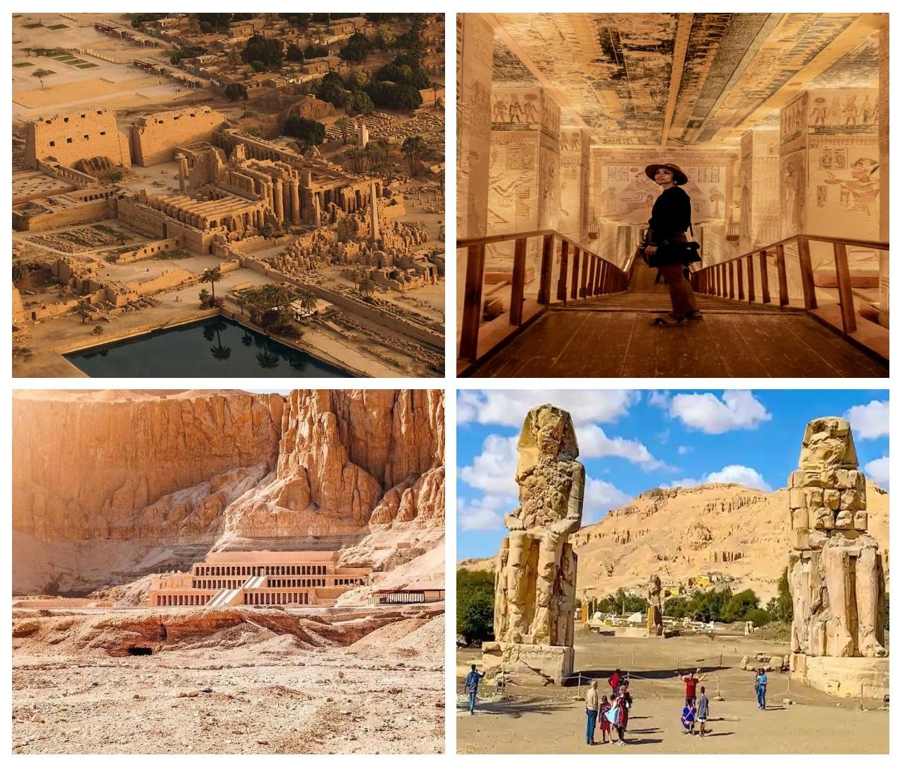 Private day tour from Hurghada to Luxor, visiting Karnak Temple, Valley of the Kings, Hatshepsut Temple, and Colossi of Memnon