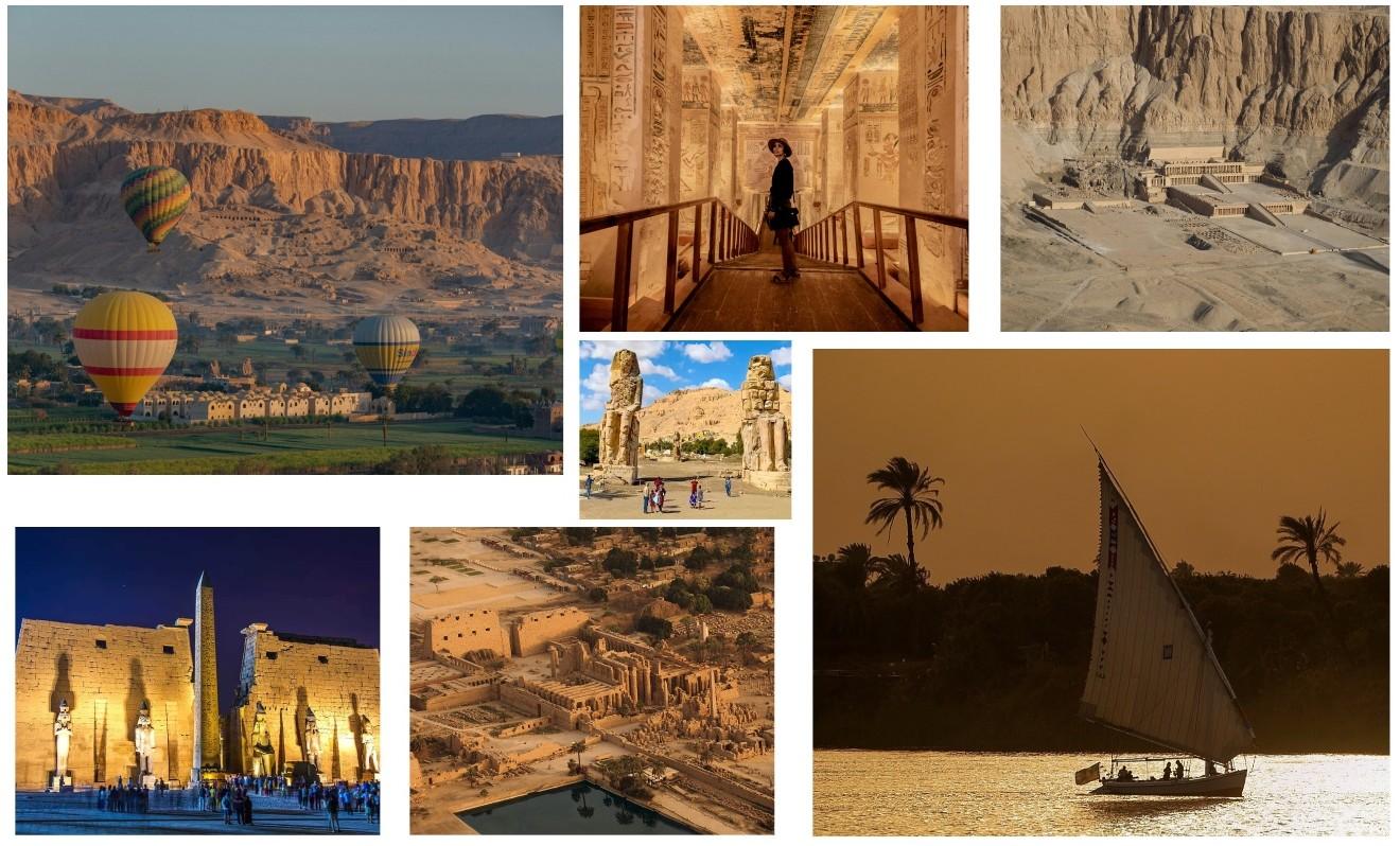 Luxor 2-Day Tour with hot air balloon flight, Valley of the Kings, Karnak Temple, Luxor Temple, and Nile felucca sail