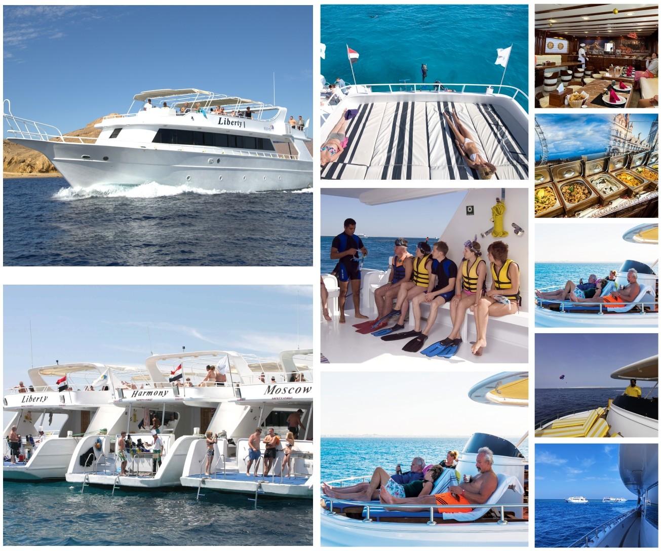 Luxury VIP Cruise in Hurghada Red Sea at Orange Bay Island with snorkeling and buffet lunch