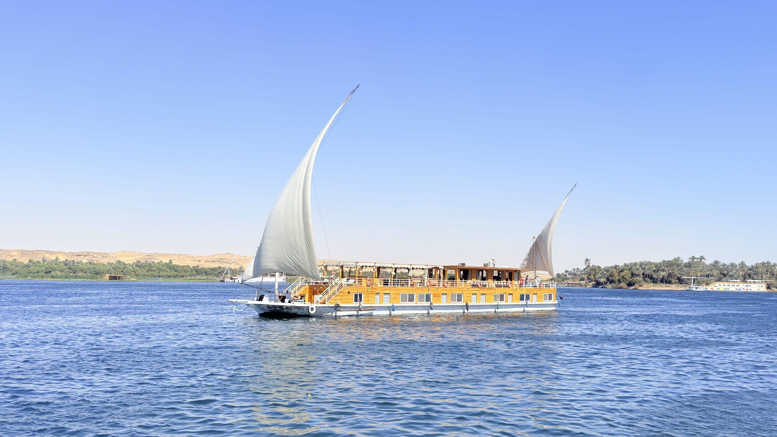 Dahabiya Nile cruise in Egypt with luxury sailing, private guides, and hidden temple excursions