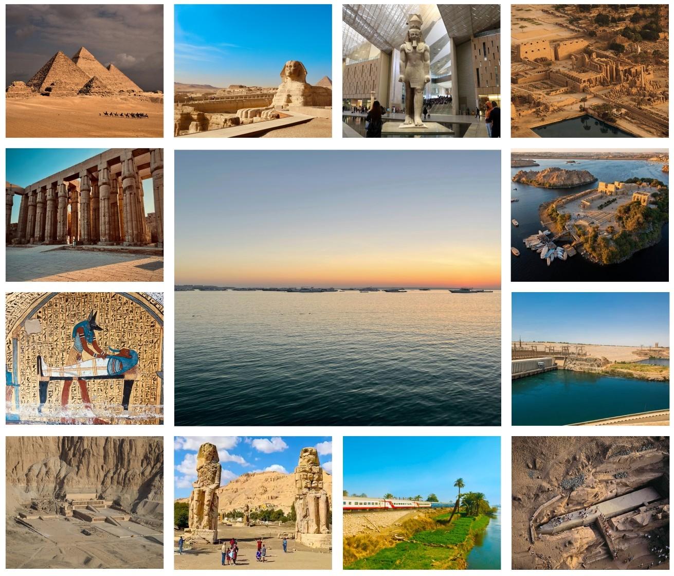 8 day Egypt tour covering Cairo, Aswan, Abu Simbel, Luxor and Hurghada Red Sea