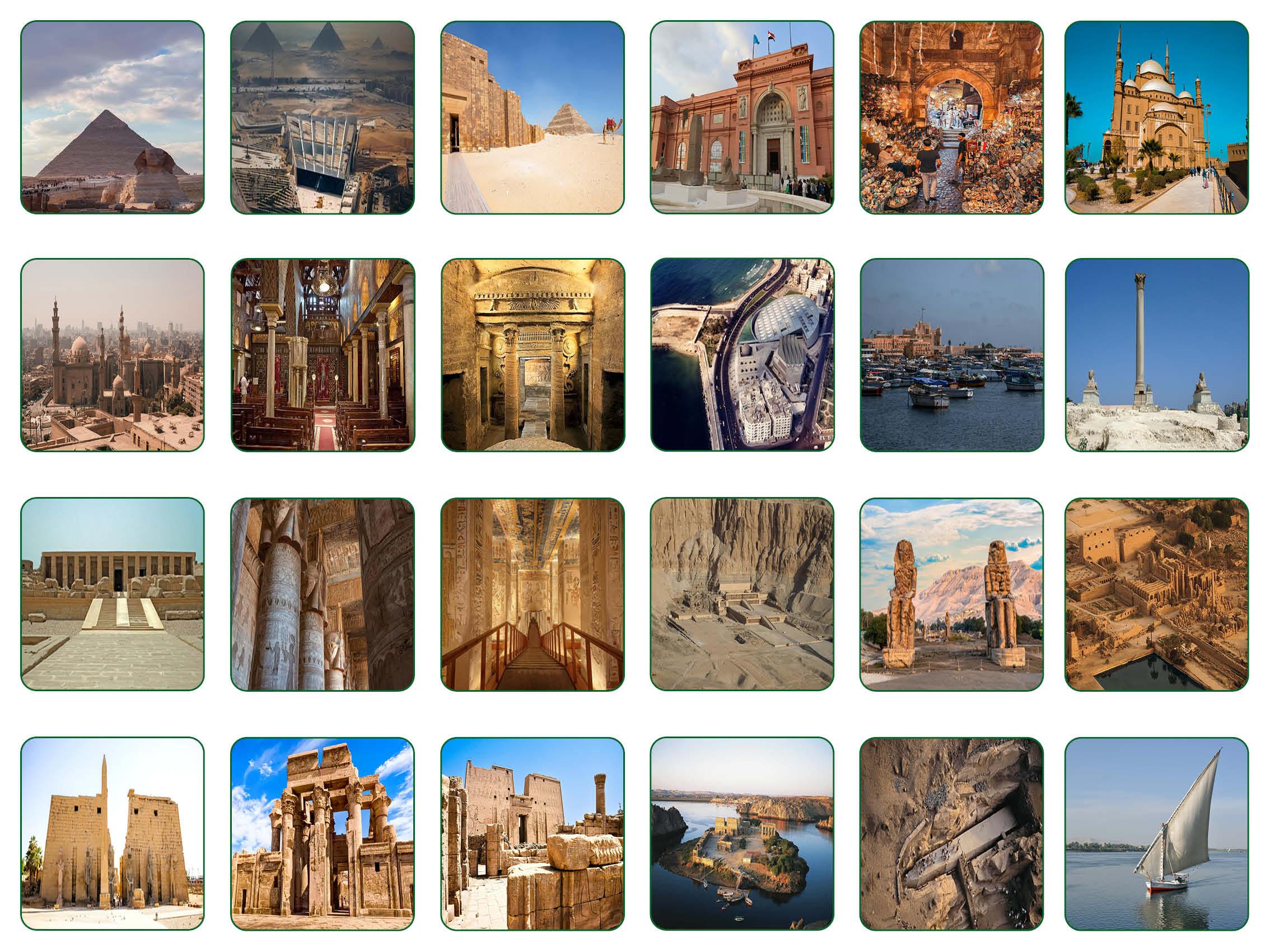 12-day Egypt discovery tour visiting Cairo, Alexandria, Luxor, Abu Simbel, and ancient temples