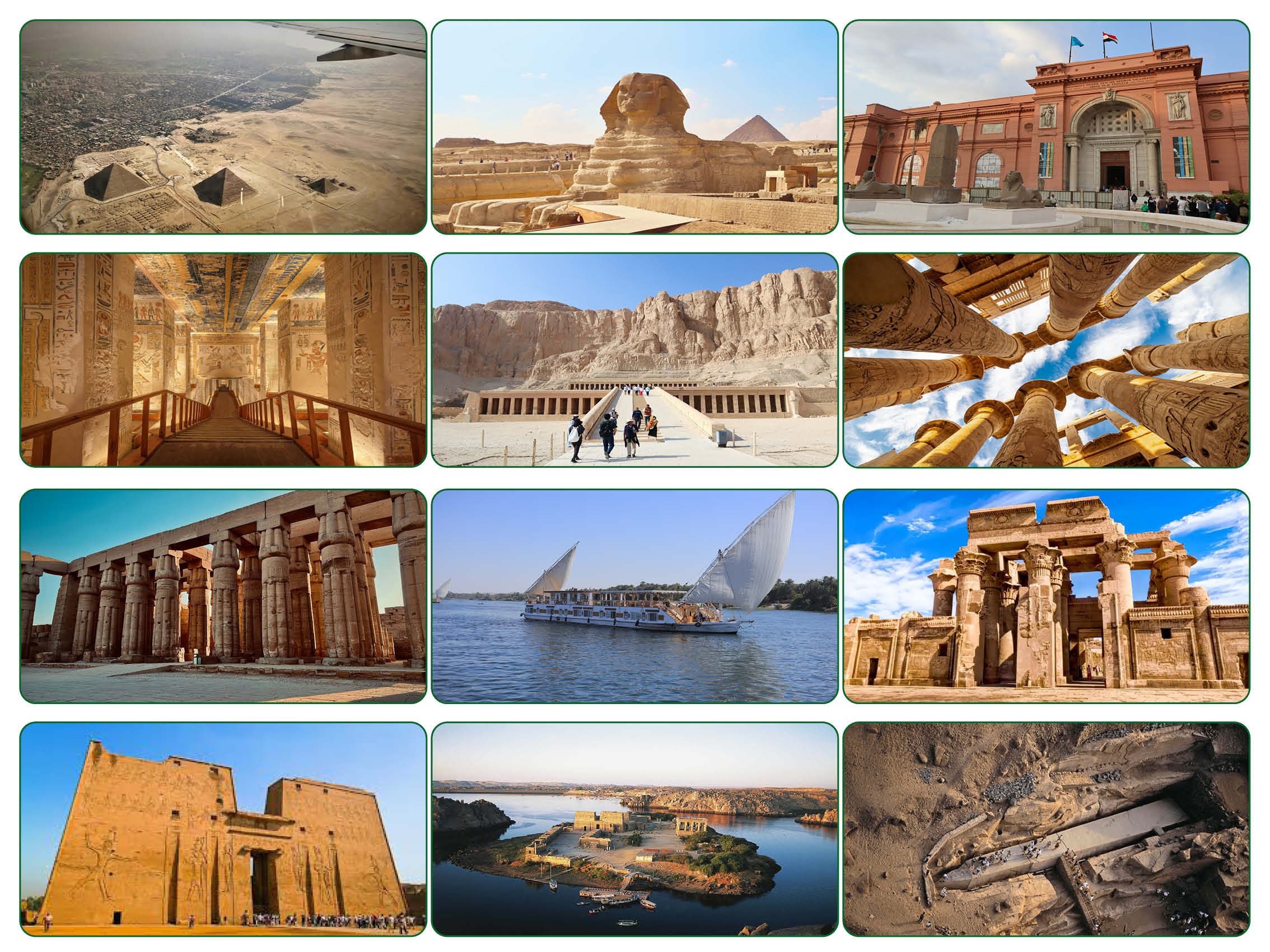 7 day Cairo and Dahabiya Nile Cruise tour featuring pyramids, temples, and Nile sailing