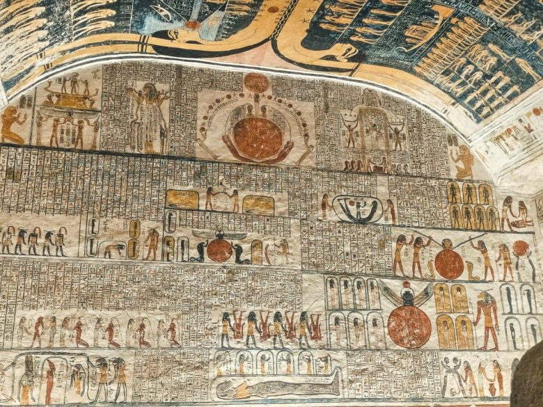 Intricate Hieroglyphs Inside Tutankhamun Tomb Luxor - MSM Travel Egypt