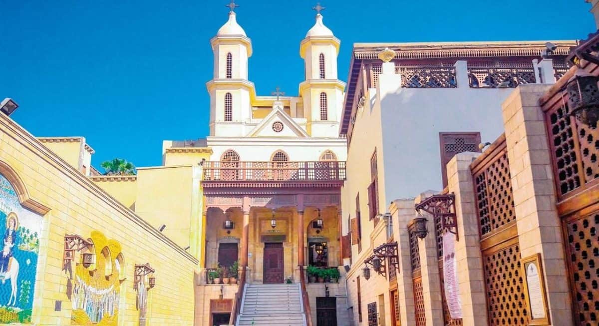 The Hanging Church in Old Cairo built on Roman Babylon Fortress towers - MSM Travel Egypt