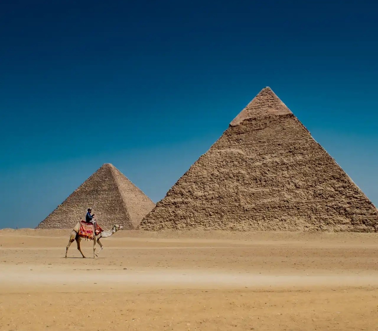 Tourists visiting the Pyramids of Giza in Egypt with MSM Travel Egypt