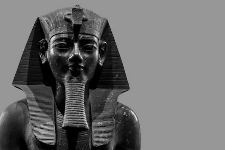 Amenhotep III seated statue representing the pharaoh of Egypt's Golden Age in Luxor